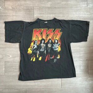 Vintage 1996/97 Kiss Alive World Tour T-shirt Double Sided Graphic Size XL